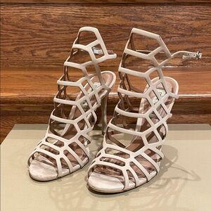 Steve Madden Beige Cage Heels